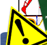 W08 внимание! опасность поражения электрическим током (пластик, сторона 100 мм) купить в Нефтеюганске - Знаки безопасности - Магазин охраны труда Протекторшоп в Нефтеюганске